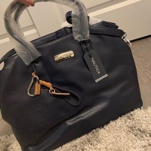 NWT-Nautica Peninsula Navy Satchel Vegan